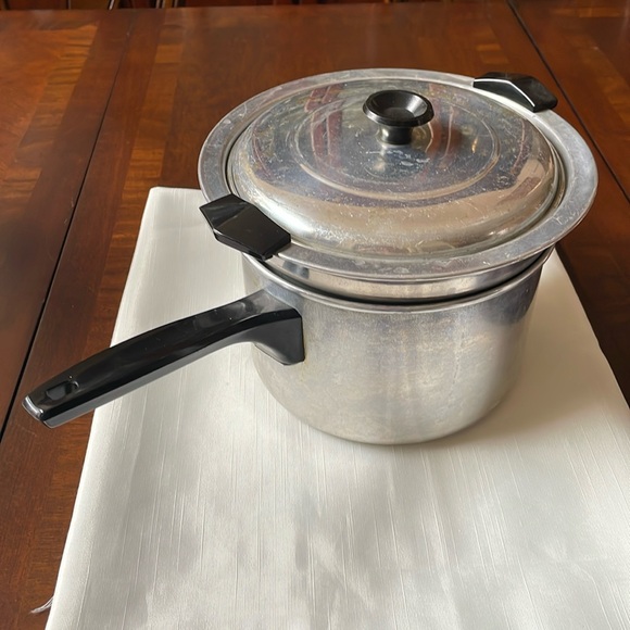 Vintage aluminum double boiler Couscoussier pot set - Picture 1 of 10